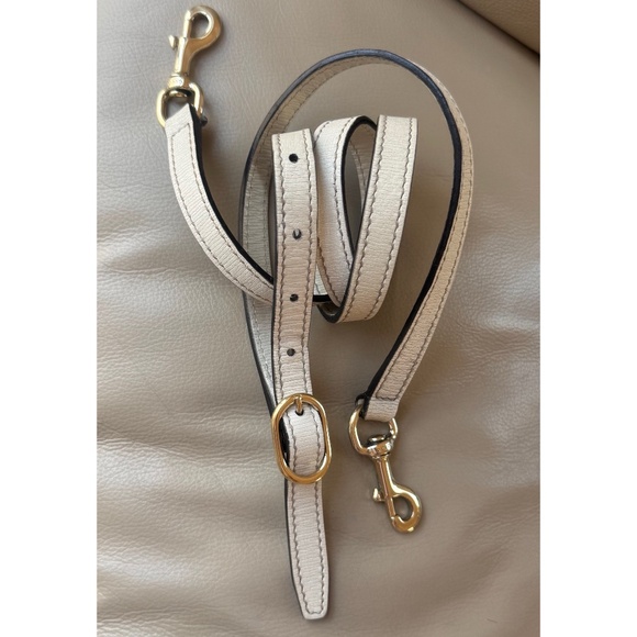 Authentic Gucci Floral Canvas White Leather Dome Satchel Crossbody Bag - Picture 12 of 15